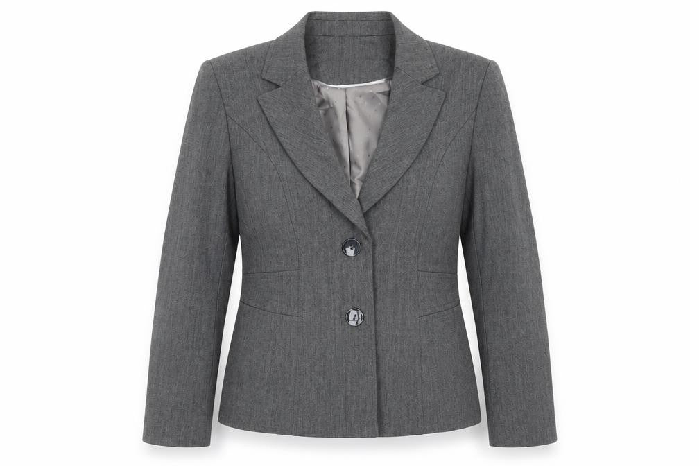 Womens UK Size 12 Debenhams Petites Grey Blazer