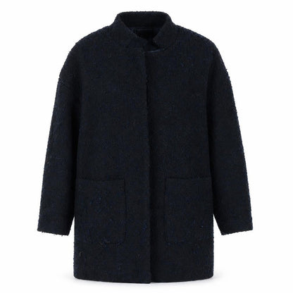 Womens UK Size 4 H&M Blue Overcoat