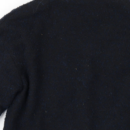 Womens UK Size 4 H&M Blue Overcoat