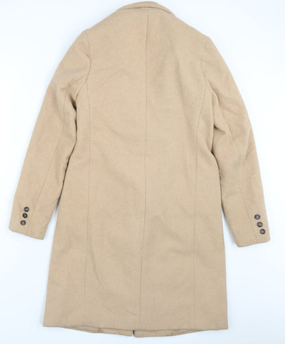 Womens UK Size 8 New Look Beige Overcoat