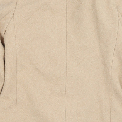Womens UK Size 8 New Look Beige Overcoat