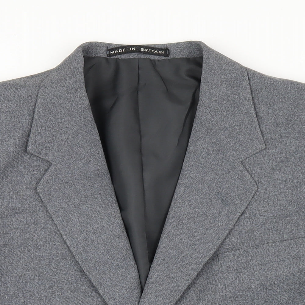 Mens UK Size 44 Dunn & Co Regular Grey Suit Jacket
