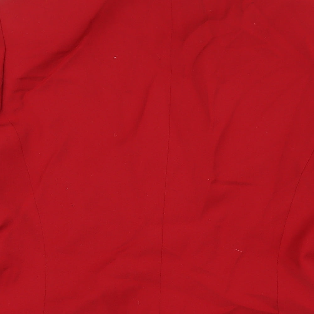 Betty Barclay Womens Red Jacket Blazer Size 10 Button