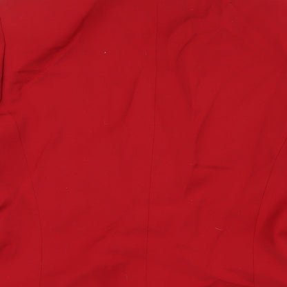 Betty Barclay Womens Red Jacket Blazer Size 10 Button