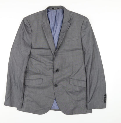Mens UK Size 40 Cedar Wood State Regular Grey Suit Jacket
