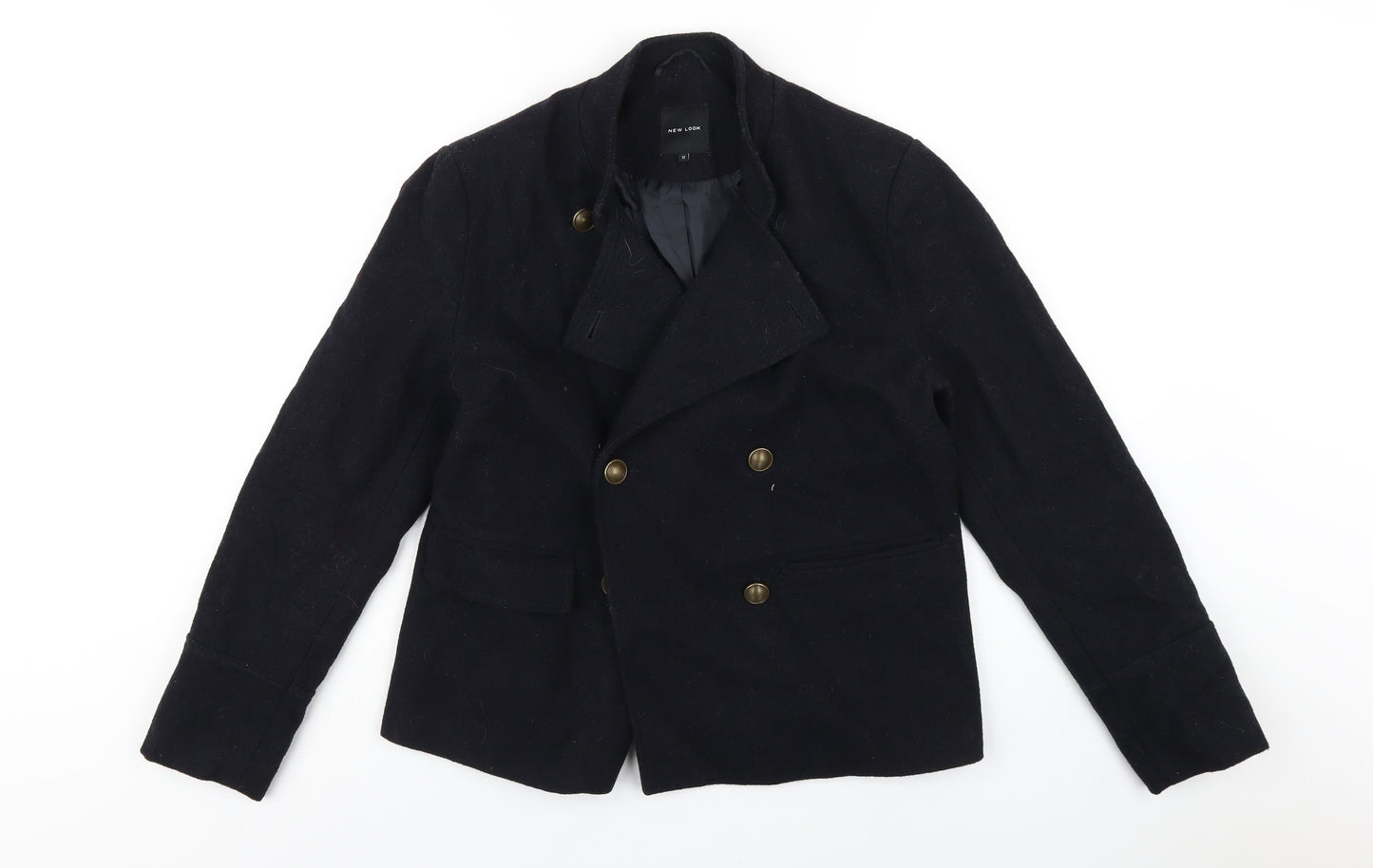 Womens UK Size 12 New Look Blue Overcoat