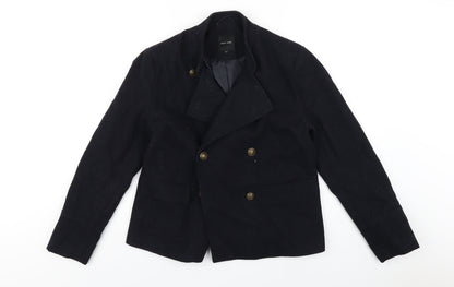 Womens UK Size 12 New Look Blue Overcoat