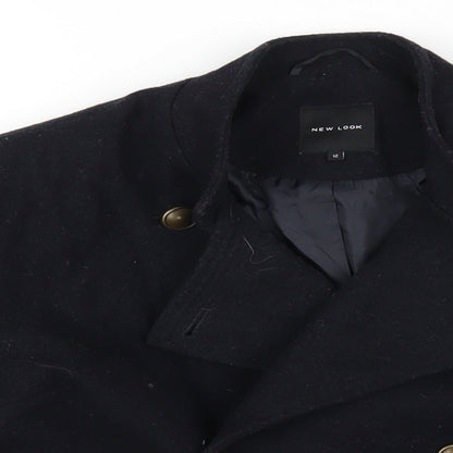 Womens UK Size 12 New Look Blue Overcoat
