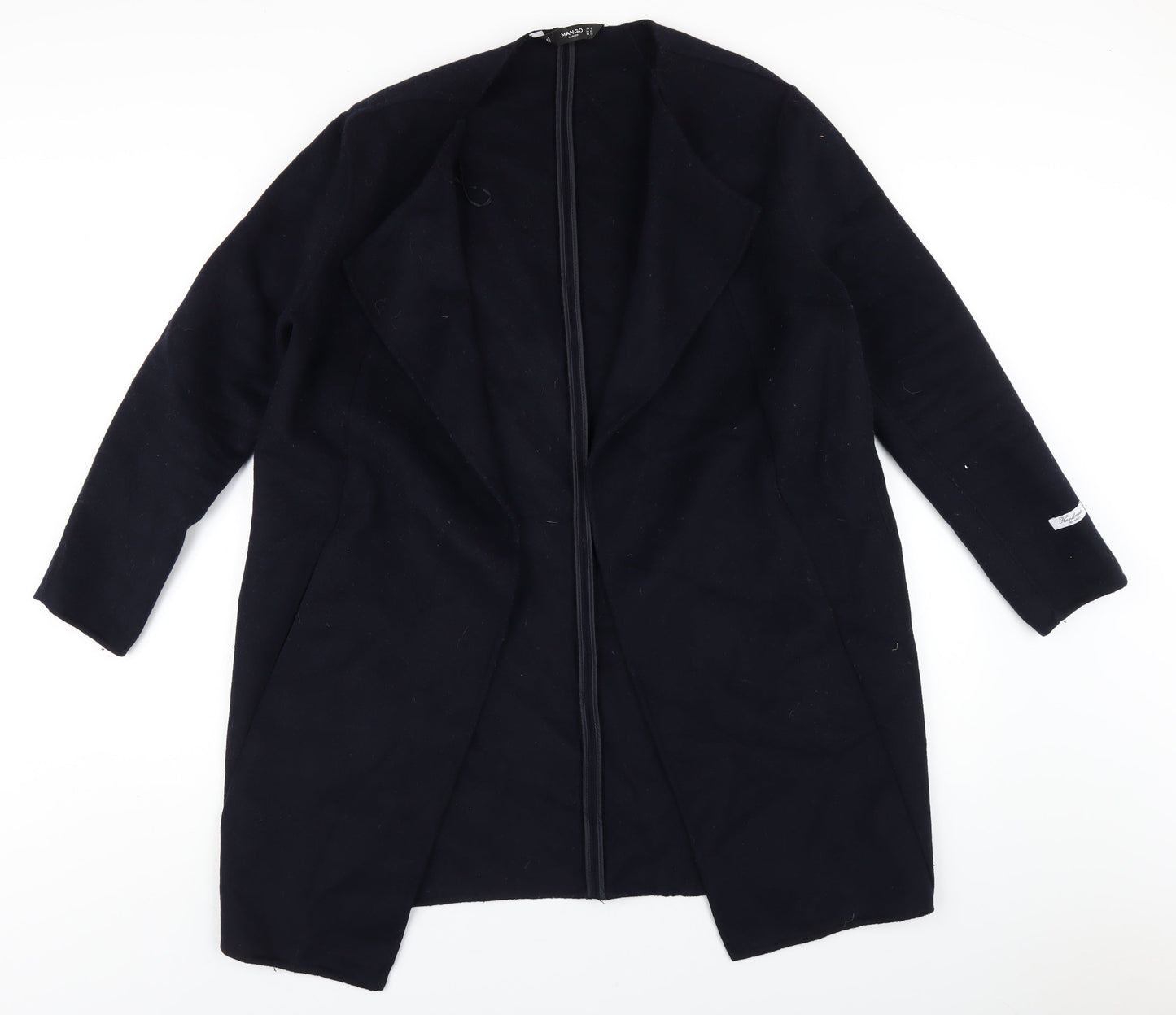 Womens UK Size S Mango Blue Overcoat
