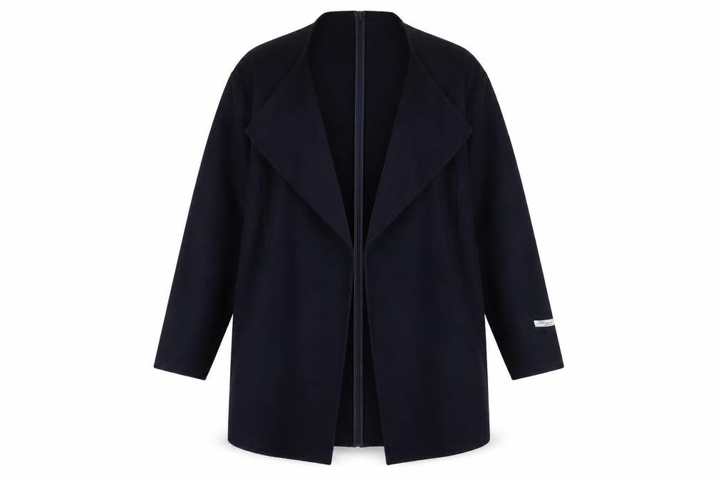 Womens UK Size S Mango Blue Overcoat