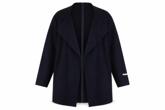 Womens UK Size S Mango Blue Overcoat