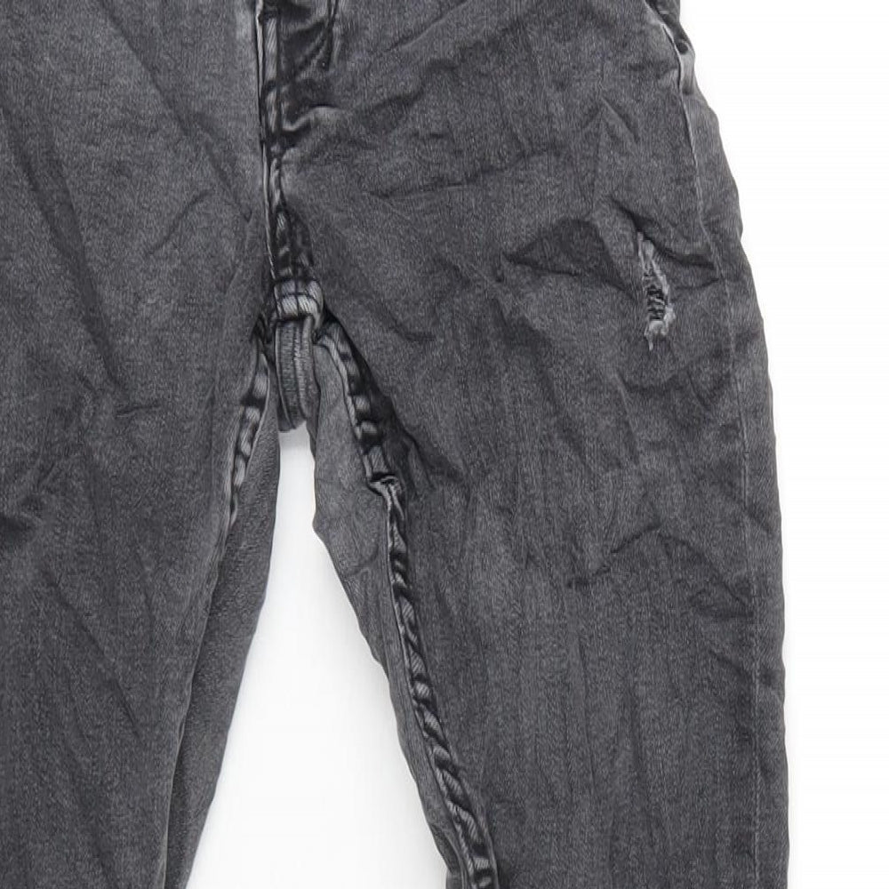 Denim & Co. Mens Grey Cotton Skinny Jeans Size 27 in L32 in Regular Button