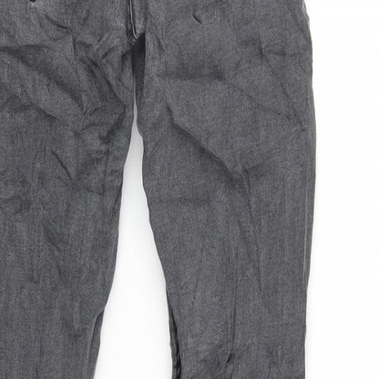 Denim & Co. Mens Grey Cotton Skinny Jeans Size 27 in L32 in Regular Button