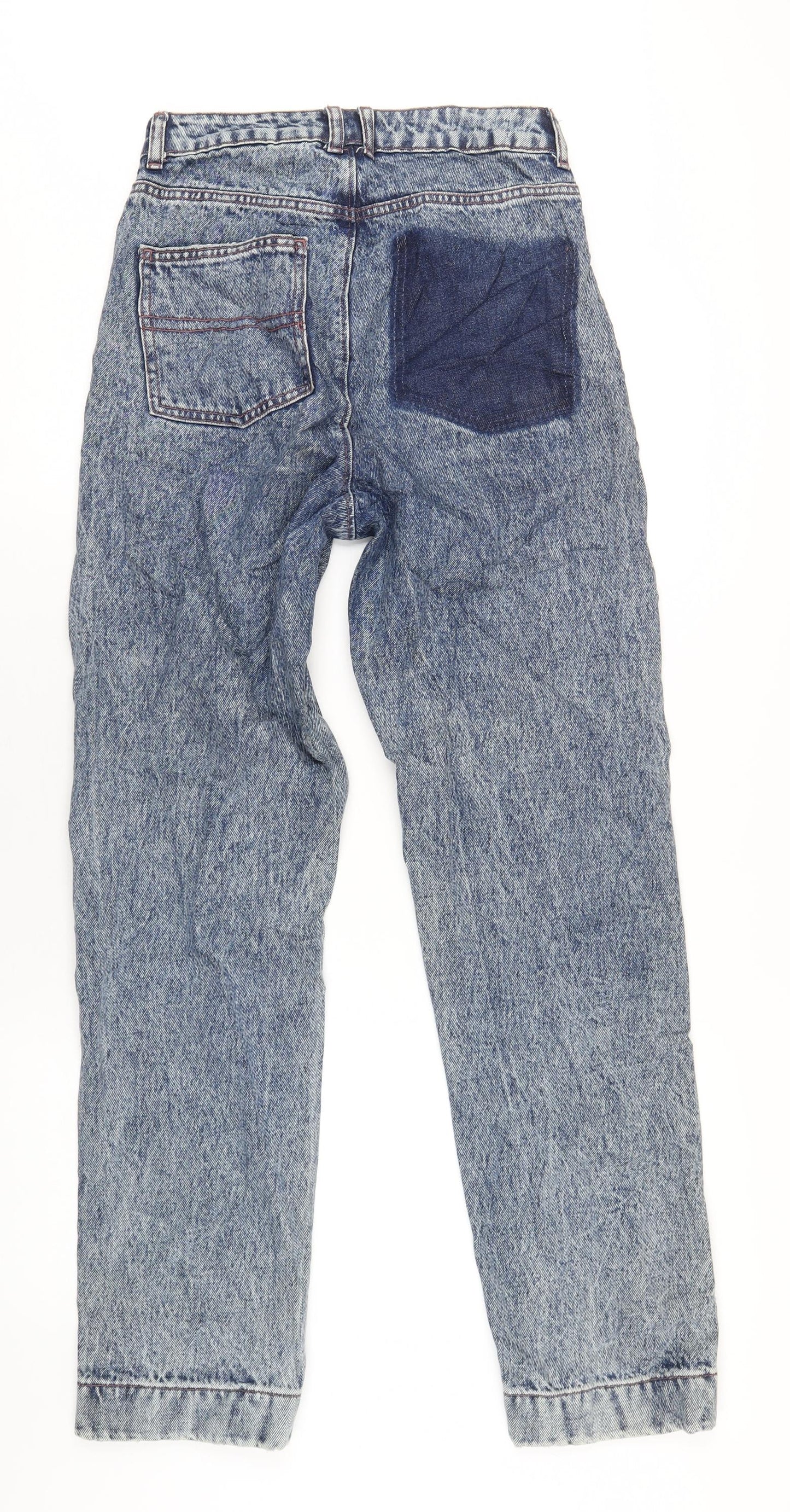 COLLUSION Womens Blue Cotton Mom Jeans Size 25 in L34 in Regular Zip