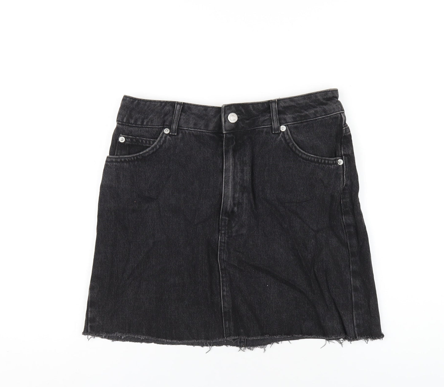 Womens UK Size 10 Topshop A-Line Denim Skirt