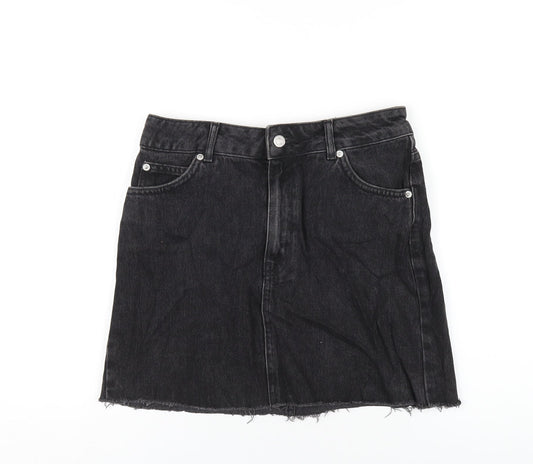 Womens UK Size 10 Topshop A-Line Denim Skirt