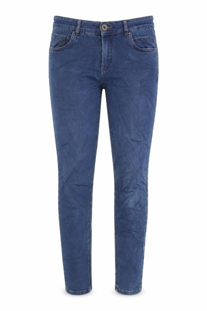Select Womens Blue Cotton Skinny Jeans Size 8 L30 in Regular Zip