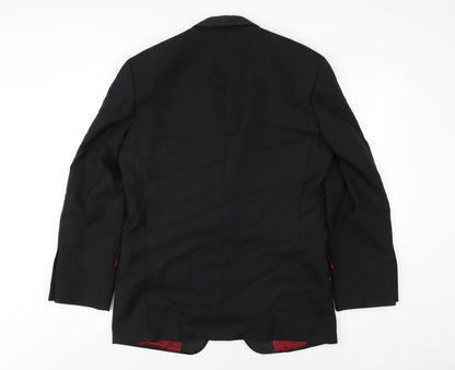 Mens UK Size 38 Fellini Regular Black Suit Jacket