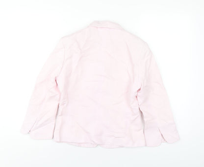Mexx Womens Pink Jacket Blazer Size 8 Button