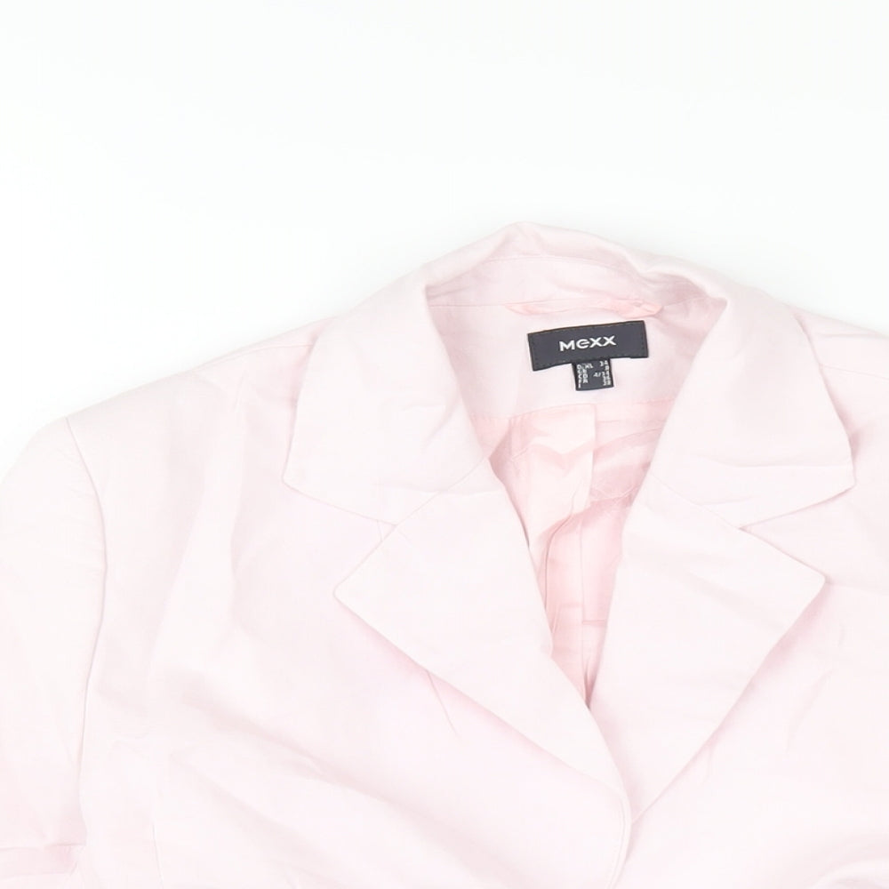 Mexx Womens Pink Jacket Blazer Size 8 Button