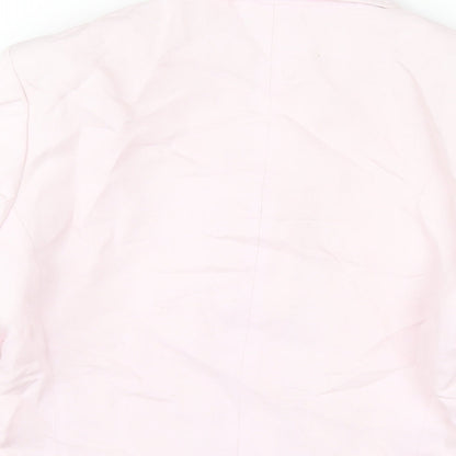 Mexx Womens Pink Jacket Blazer Size 8 Button