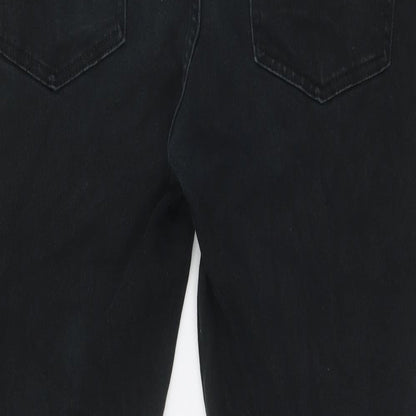 Denim Co Mens Black Cotton Skinny Jeans Size 32 in L32 in Slim Zip