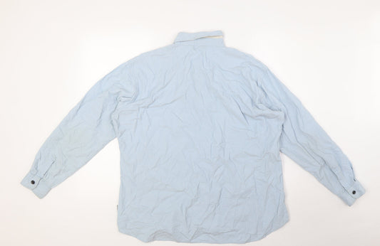 Womens UK Size L BHS Blue Basic Button-Up