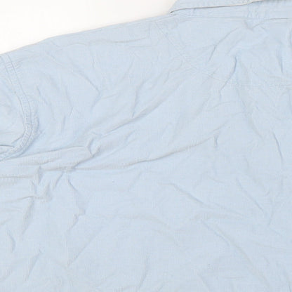 Womens UK Size L BHS Blue Basic Button-Up