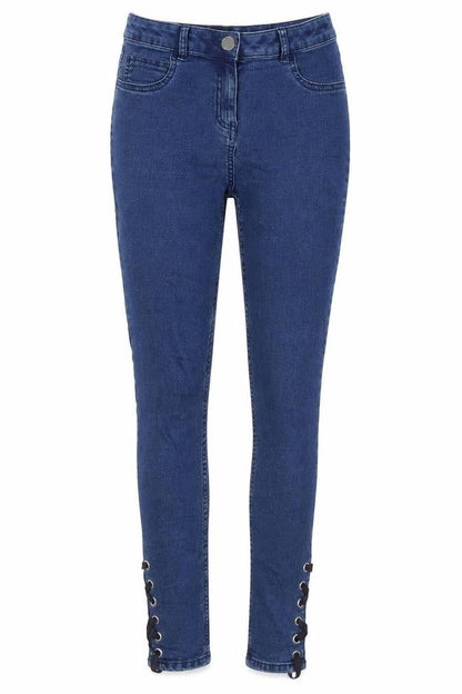 Womens UK Size 8 Denim Regular Fit Skinny Blue Jeans