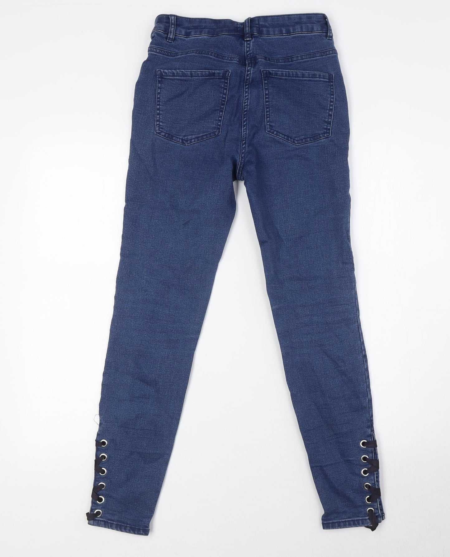 Womens UK Size 8 Denim Regular Fit Skinny Blue Jeans