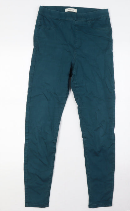 Womens UK Size 8 Marks and Spencer Regular Fit Jegging Green Jeans