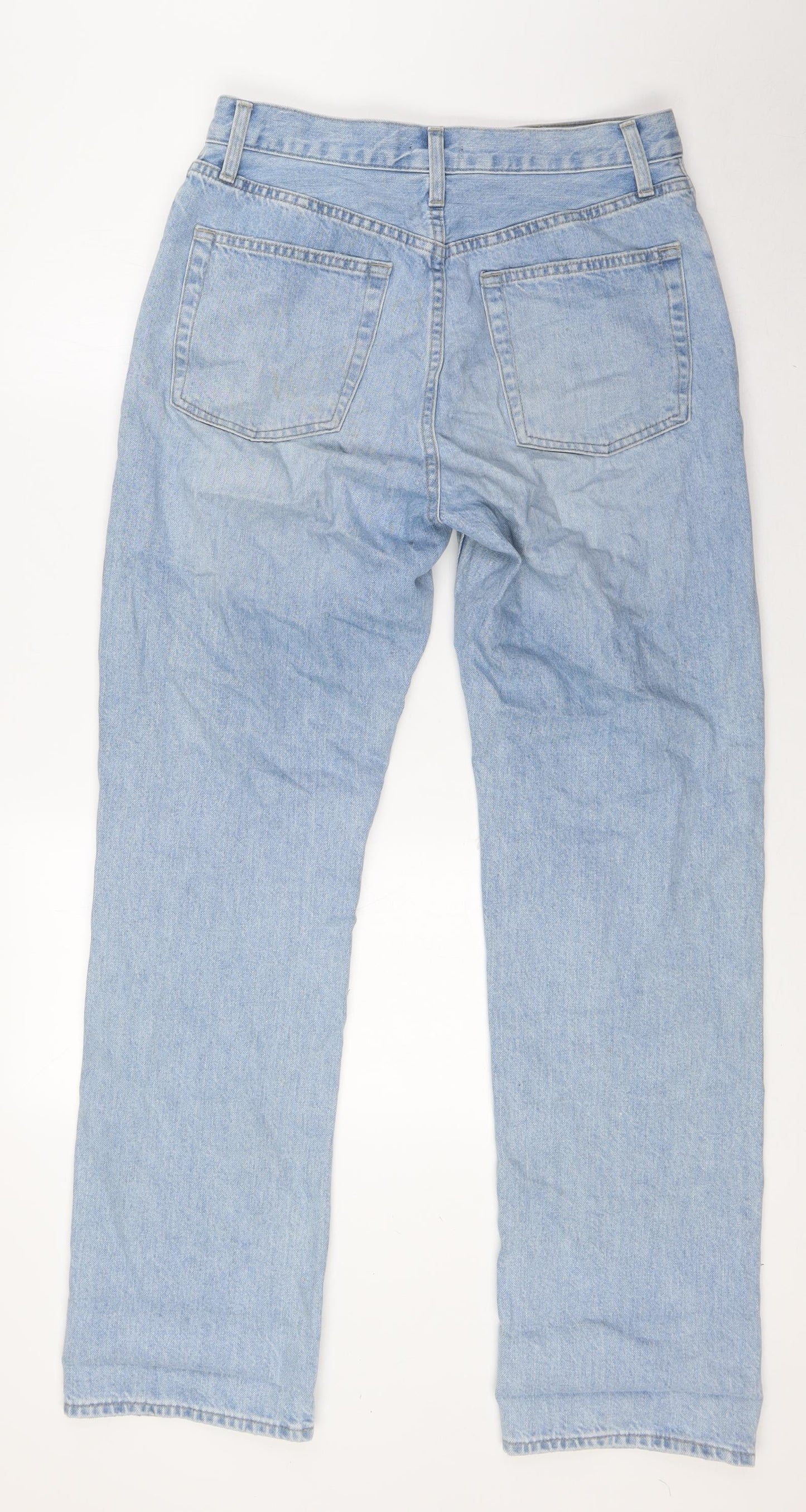 Uniqlo Womens Blue Cotton Skinny Jeans Size 28 in L32 in Regular Button