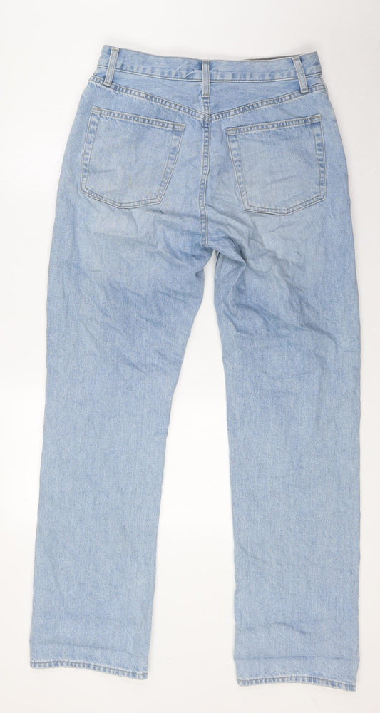 Uniqlo Womens Blue Cotton Skinny Jeans Size 28 in L32 in Regular Button