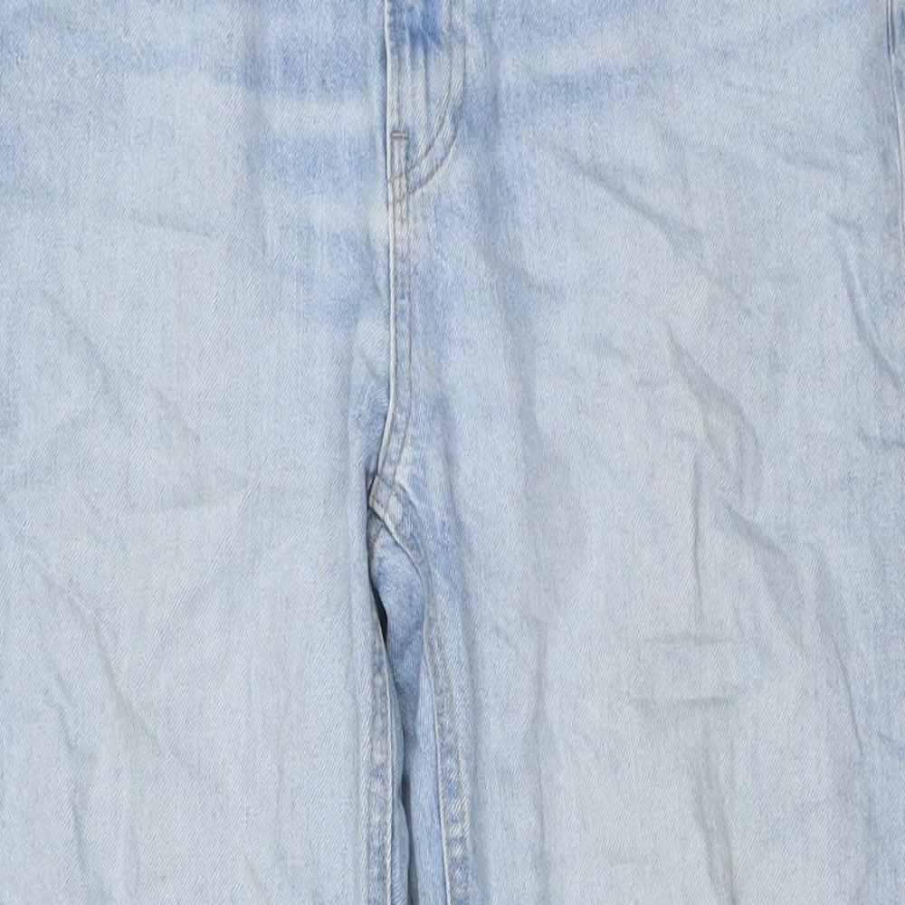 Uniqlo Womens Blue Cotton Skinny Jeans Size 28 in L32 in Regular Button