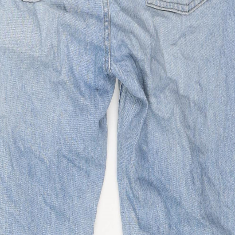 Uniqlo Womens Blue Cotton Skinny Jeans Size 28 in L32 in Regular Button