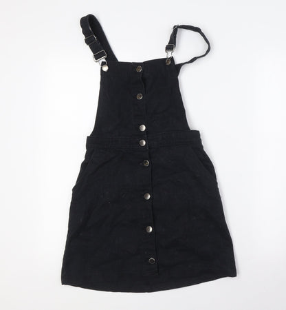 Divided by H&M Womens Black Cotton A-Line Size 6 Square Neck