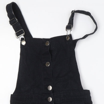 Divided by H&M Womens Black Cotton A-Line Size 6 Square Neck