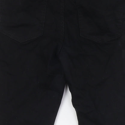 New Look Womens Black Cotton Skinny Jeans Size 16 L24 in Regular Button