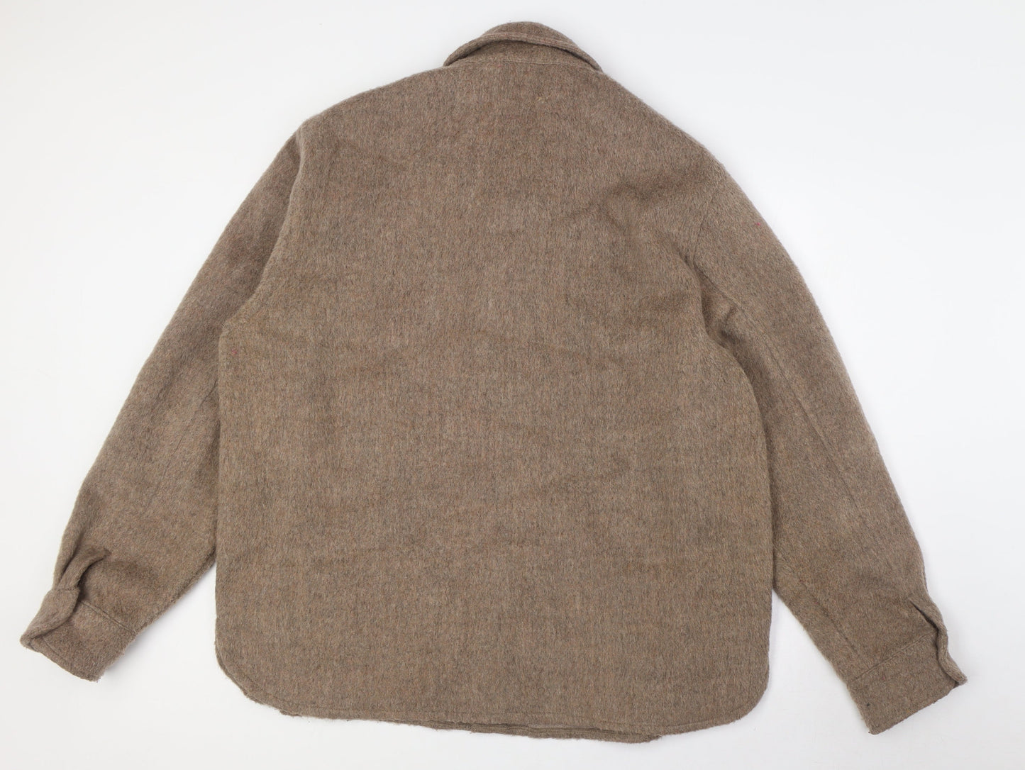 Weekday Womens Beige Jacket Size L Button - Shacket