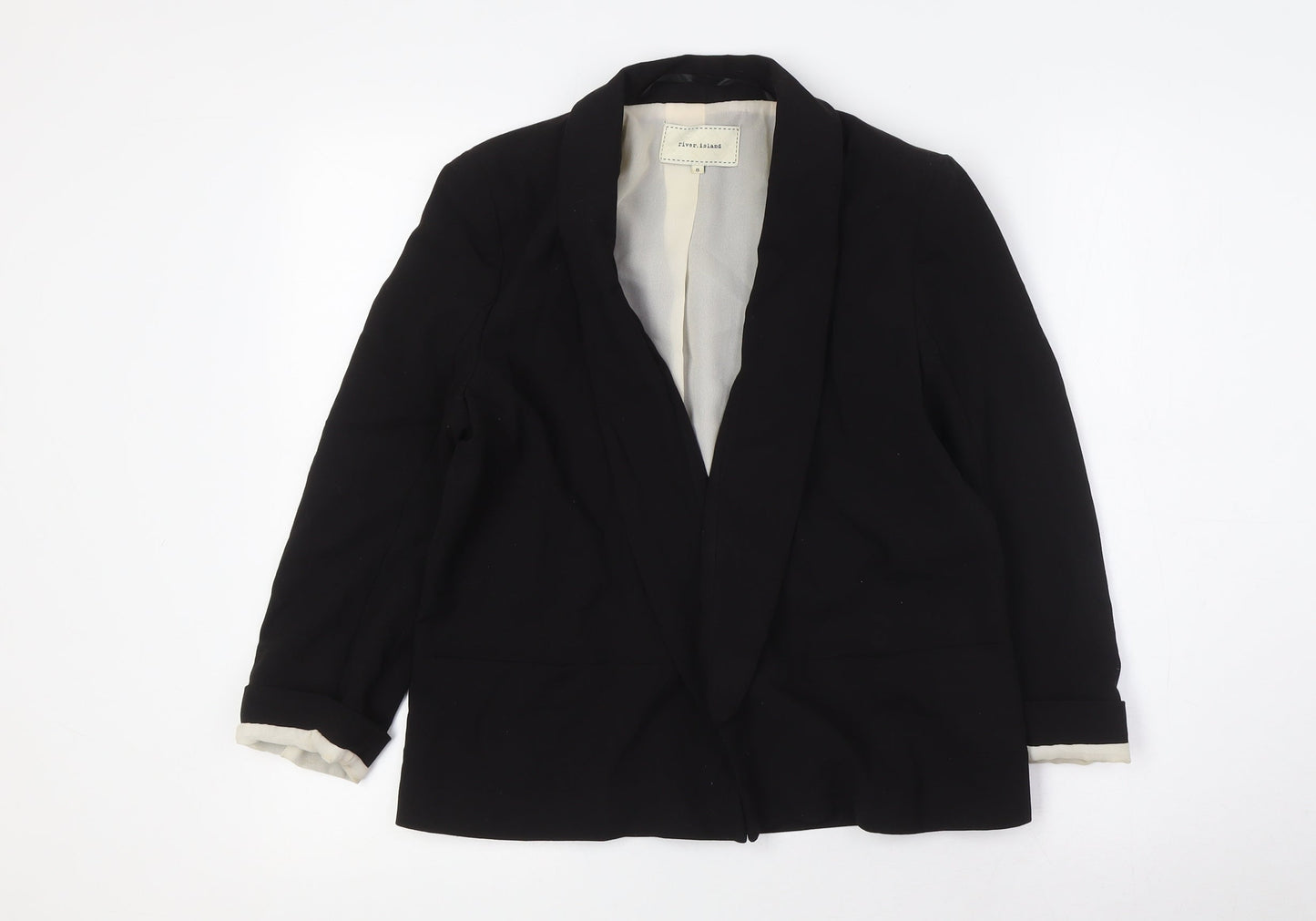 Womens UK Size 8 River Island Black Jacket
