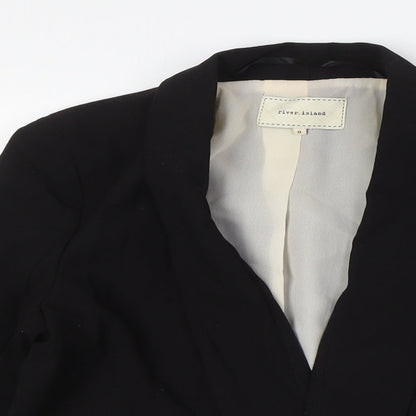 Womens UK Size 8 River Island Black Jacket