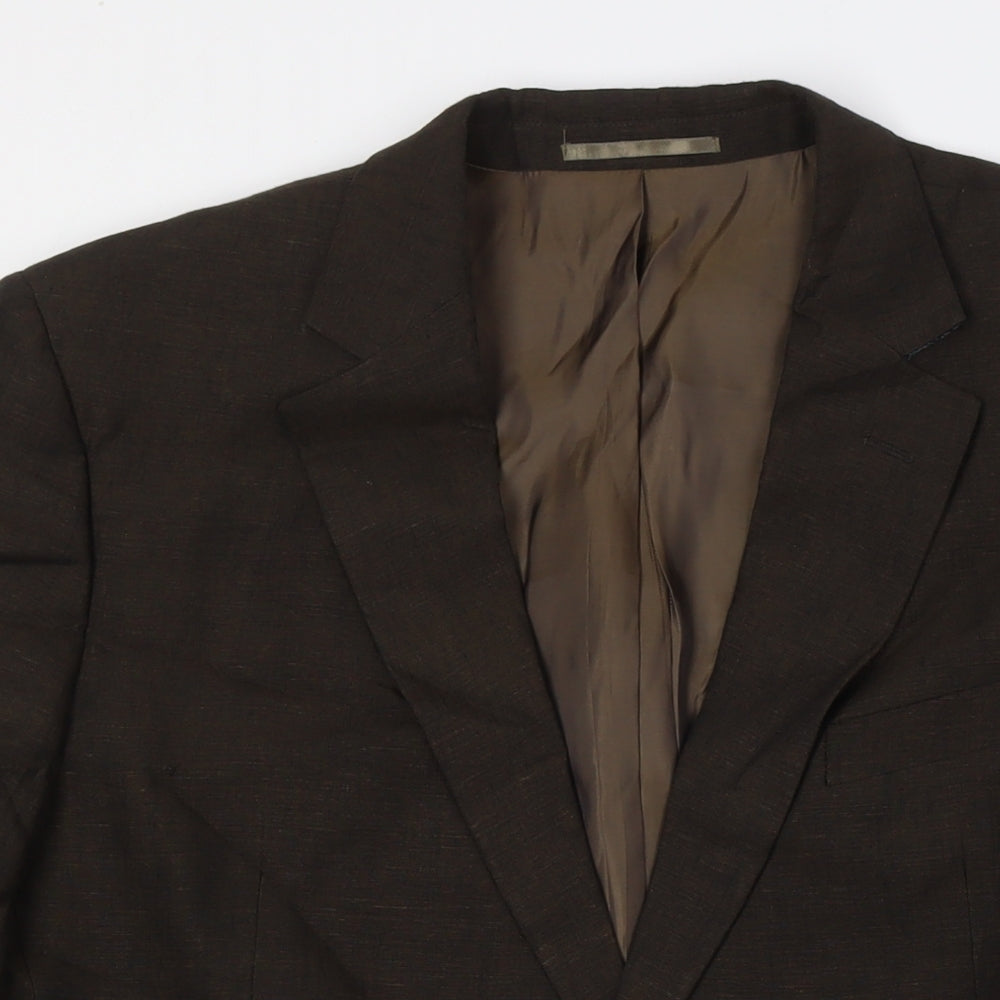 Mens UK Size 42 John Lewis Big & Tall Brown Suit Jacket