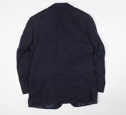 Mens UK Size 38 Marks and Spencer Regular Blue Suit Jacket