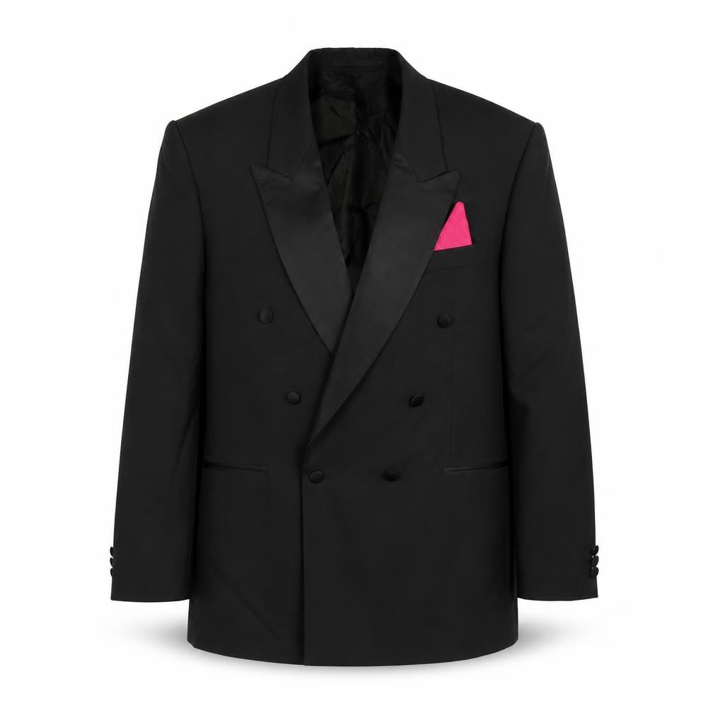 Mens UK Size 44 Varteks Regular Black Suit Tuxedo