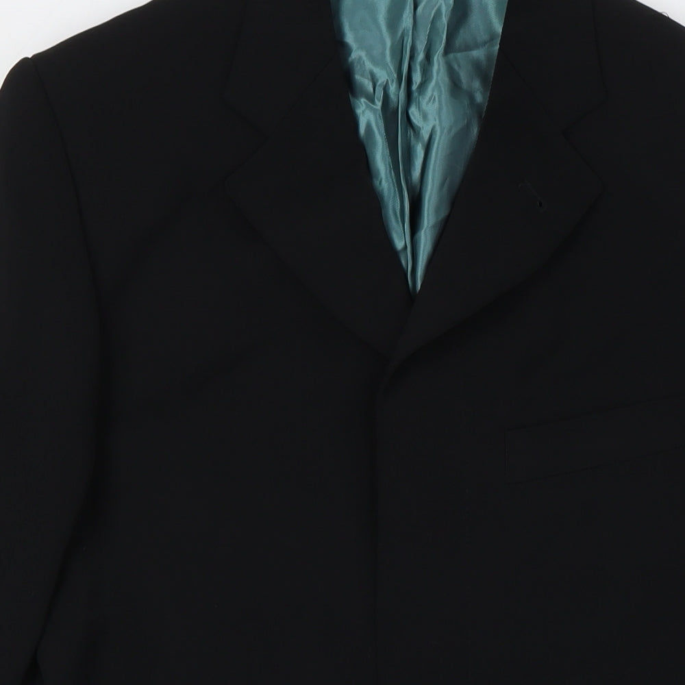 Short Stories Mens Black Polyester Jacket Suit Jacket Size M Regular
