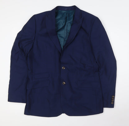 Mens UK Size 42 OneSixFive Regular Blue Suit Jacket