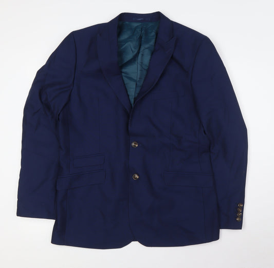 Mens UK Size 42 OneSixFive Regular Blue Suit Jacket