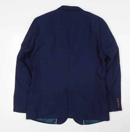 Mens UK Size 42 OneSixFive Regular Blue Suit Jacket
