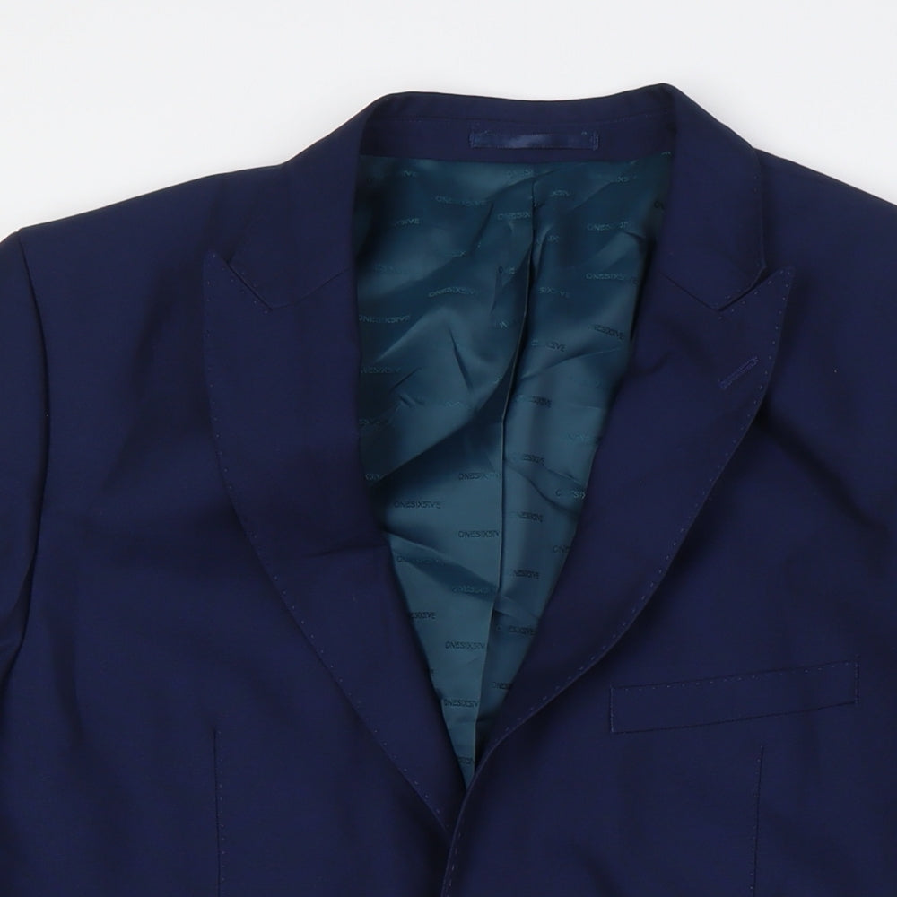 Mens UK Size 42 OneSixFive Regular Blue Suit Jacket