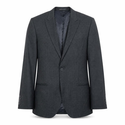 Butler & Webb Mens Grey Striped Polyester Jacket Suit Jacket Size 36 Regular